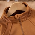 thumbnail image 4 of RMGVDSD Baby Boys Girls Half Zip Sweatshirt Toddler Fall Winter Hoodies Long Sleeve Quarter Zip Pullover Sweatshirts Solid Color Casual Tops 2-3 Years, 4 of 9