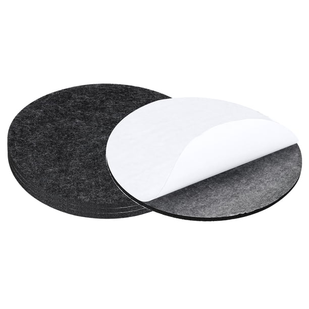 Almohadillas de Fieltro para Muebles Uxcell, Base de Lámpara de Fieltro Grueso con Respaldo Antideslizante Protector de Suelo Gris Oscuro 7'