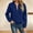 Blue, variant on Women's Lightweight Zip Up Bomber Jacket Fall 2026 Casual Soft Textured Fabric Top Ribbed Collar Full Zipper Elastic Cuffs Daily Wear for Women Pink XL