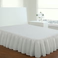 thumbnail image 3 of Fresh Ideas Ruffled Poplin Collection Bed Skirt, Queen, White, 3 of 5