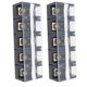 thumbnail image 1 of Regleta De Terminales De Filas Dobles, Regleta De Terminales Cubierta De Filas Dobles 2 Piezas Niquelado Universal Para Circuitos Electrónicos Para Máquinas, 1 of 8