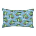 thumbnail image 3 of Salouo Crocodile Riding Skateboard Print Print Pillow Case Cover,Wrinkle-Free Bed Pillow Cover Pack of 1 Home Decor Fade-Resistant and Stain-Resistant ,Pillows Not Included -20"x30", 3 of 8