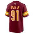 thumbnail image 3 of Men's Nike Carl Davis Jr.  Burgundy Washington Commanders Team Game Jersey, 3 of 3