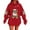 A09_Christmas Red, variant on Christmas Sweatshirts for Women Ugly Christmas Sweater Fleece Xmas Holiday Tops Santa Claus Print Hoodies Xmas Long Sleeve Hooded Sweatshirt Fall Outfits 2025 Loose Fit