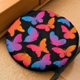 thumbnail image 2 of Round Meditation Cushion, 22" Dutch Velvet Floor Pillow with PP Cotton Filling for Yoga, Zen, Reading, and Floor Seating, Spring Butterfly Print, 2 of 5