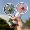 thumbnail image 1 of MesaSe Handheld Mini Fan Rechargeable Student Study Sleeping Air Fans Running Walking Cooling Device Phone Holder for Household Yellow, 1 of 10