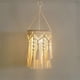 thumbnail image 2 of Boho Lamp Shade,Boho Hanging Lamp Handmade Macrame Lamp Shade Plug in Pendant Light,Bohemian Hanging, 2 of 5