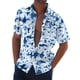 thumbnail image 1 of Men's Summer New Loose Print Short Sleeve Shirt Cardigan Beach Shirt XL, 1 of 5