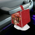 thumbnail image 7 of POLERO Tissue Box Cover Square, Christmas Santa Dachshund PU Leather Tissue Box Holder Waterproof ,Decorative Facial Organizer for Bathroom, Vanity Countertop, Car, 7 of 7