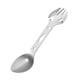 thumbnail image 2 of Spork al aire libre kusrkot Spork de acero inoxidable Camping Tenedor Cuchara Bebida Botella Llave Plata, 2 of 8