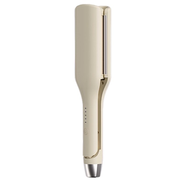 V-shaped Curved Design Curling Iron 32mm Hair Curling Iron with Adjustable Temperatures Anti-scald Design Ceramic Splint Plate Ripple Wavy for Women