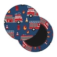 thumbnail image 2 of Bingfone12 Inch Padded Round Bar Stool Cover Cushion With Elastic Fabric Round Chair Seat - Fire Truck 1, 2 of 7