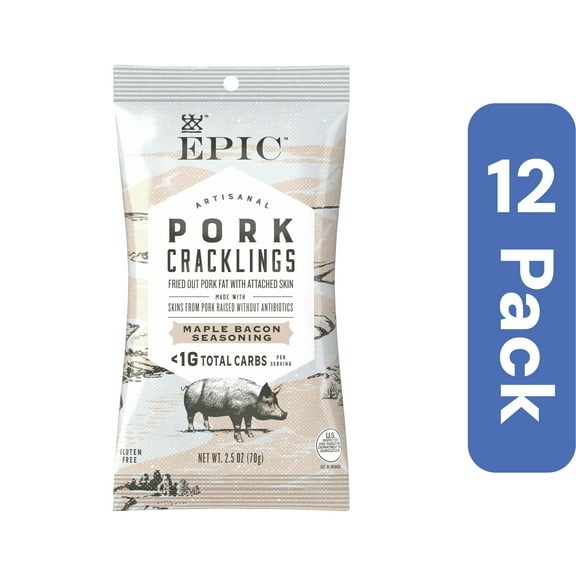 Epic Seasoning Pork Maple Bacon 2.5 oz (Pack Of 12)