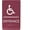 Burgandy, variant on ADA CENTRAL SIGNS - 6"X9" Entrance Sign - ADA Compliant Tactile Graphics Grade 2 Braille Text Acrylic Wall Signs – Wheelchair Accessible Double Sided Tape Entry Sign for Office, Business, & Apartment