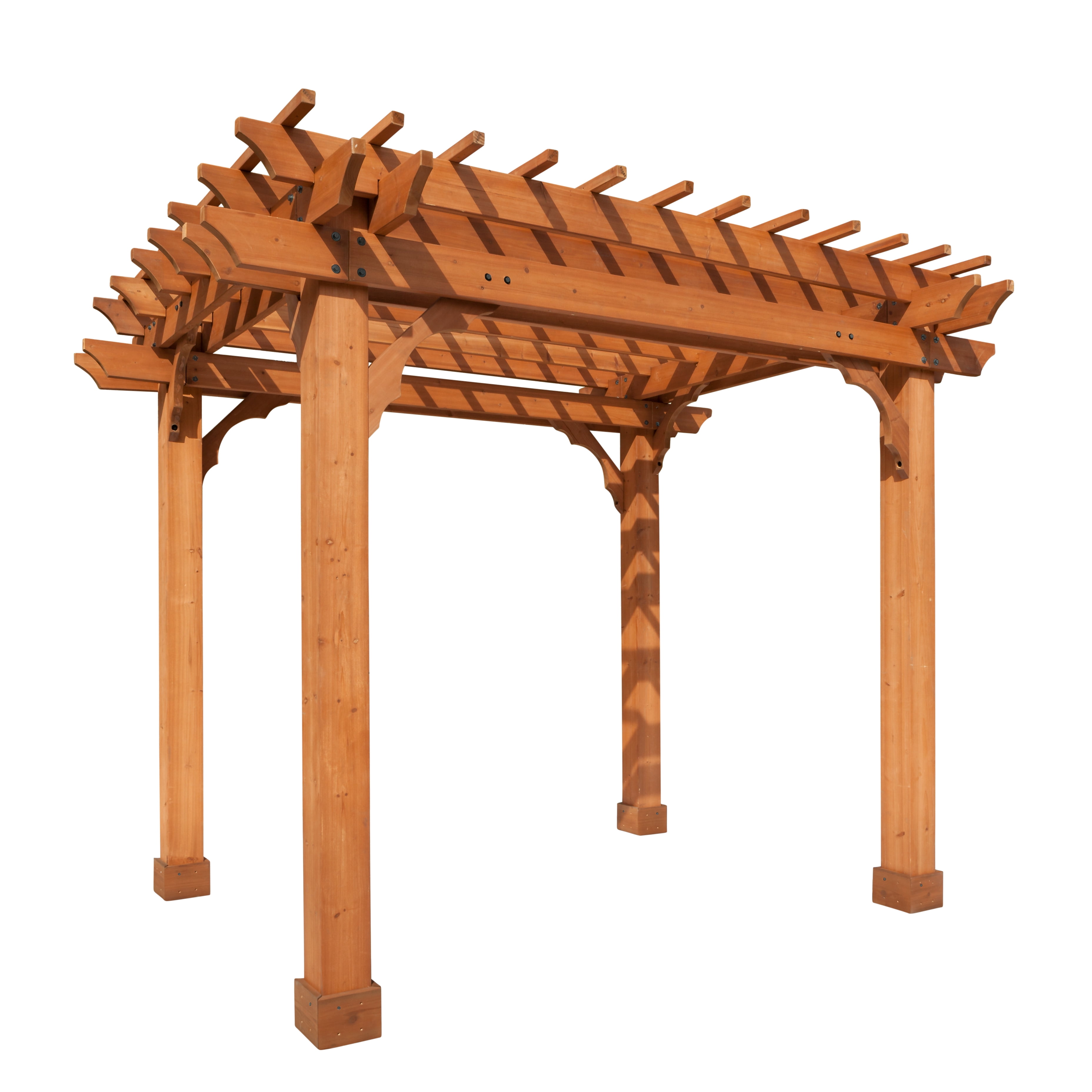 Creative Cedar Designs 10' x 8' All Natural Cedar Wooden Pergola