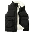 thumbnail image 2 of Lilgiuy Thermal Vests for Men Casual Winter Warm Loose Sleeveless Outdoor Vest for Mountaineering Tooling Black, 2 of 5