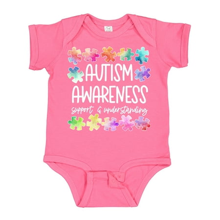 

Inktastic Autism Awareness Support and Understanding Puzzle Pieces Gift Baby Boy or Baby Girl Bodysuit