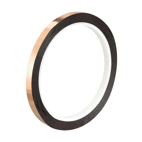 Uxcell Metalized Polyester Film Tape Adhesive Mirror Decor Tape 50mx5mm Rose Gold Tone