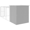 thumbnail image 3 of vidaXL Cage à Poules avec Rangée Gris Clair 165x455x181 cm Acier Galvanisé, 3 of 5