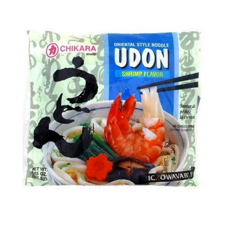 Shirakiku Brand Udon Noodles, Shrimp Flavored Soup, 7 oz. Package, Shelf-Stable