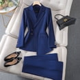 thumbnail image 3 of Diseño de temperamento sentido nicho diosa fan estilo occidental presidente ropa de trabajo ropa de negocios traje de mujer, 3 of 5