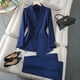 thumbnail image 5 of Diseño de temperamento sentido nicho diosa fan estilo occidental presidente ropa de trabajo ropa de negocios traje de mujer, 5 of 5