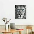 thumbnail image 3 of Nawypu Black and White Wild Animal Canvas Wall Art Tiger Lion Cheetah with Blue Eyes Picture Print Wildlife Artwork Printing Wall Decor, 3 of 5