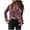 Purple, variant on Fesfesfes Women's Winter Blouse Velvet Long Sleeve Button Pocket Casual Shirt Top