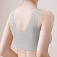thumbnail image 5 of Alun Invisible Lift No Underwire Bras Wireless Stretch Solid Color T-Shirt Bra for Women Everyday Comfort Lightweight & Breathable Leisure and Sports Bralettes Grey M, 5 of 7