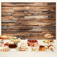 thumbnail image 4 of 6X4ft Rustic Brown Wood Board Photo Backdrop, Farmhouse Country Retro Style Background Photography Party Wall Decoration Backdrop Wall for Studio Props, 4 of 4