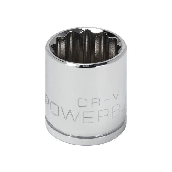 Powerbuilt 3/8 Inch Drive x 18 MM 12 Point Shallow Socket - 641023