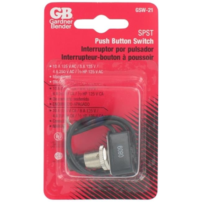 Gardner Bender Gsw Push Button Switch Walmart Com