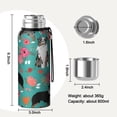 thumbnail image 7 of 20 Oz Australian Shepherd Floral Coffee Tumbler Double Wall Insulated Stainless Steel Water Bottle | Metal Reusable Thermoses Flask with Cup Cap | Leak & Sweat Proof with Anti-Dust Lid, 7 of 7