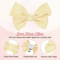 thumbnail image 2 of Uxcell 2-Pack Bow Shoe Clips, Satin Elegant Detachable Shoe Buckle Bridal Bow Heels Accessories [Beige], 2 of 7