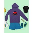 thumbnail image 3 of Argyle Love Emoji - Playful Hearts Graphic Youth's Hoodie, 3 of 4