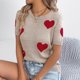 thumbnail image 4 of Blusas de Encaje de Manga Corta con Capucha de Cuello Redondo, 95% Poliéster 5% Spandex Camiseta Superior, 4 of 8
