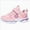 A081-Pink, variant on NIEWTR Toddler Girls Shoes Toddler Sneakers Rainbow Casual School Walking Footwear for Toddler/Little Kids Running Athletic Lightweight Sneakers (Black,4)