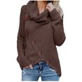 thumbnail image 2 of LYXSSBYX Women Long Sleeve Tops Hot Sale Clearance Women Button Long Sleeve Knitting Sweatshirt Pullover Tops Blouse Solid Shirt, 2 of 9