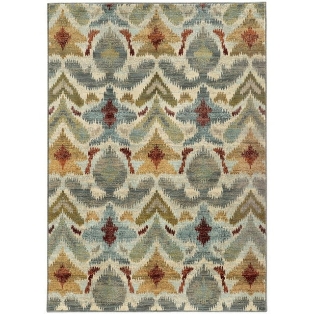 Oriental Weavers Sedona 5'3" x 7'6" Machine Woven Rug in Ivory