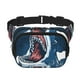thumbnail image 1 of Fotbe Shark Cangurera Cuadrada con Estampado de Doble Capa, Bolsa de Cintura Ajustable Mini para Hombres y Mujeres, 1 of 9