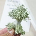 thumbnail image 4 of 1 manojo de estambres y pistilos, flores artificiales, bricolaje para hacer flores y pasteles. verde claro, 4 of 9