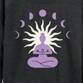 thumbnail image 3 of Instant Message - Yoga Moon Phases - Women's Lightweight French Terry Long Sleeve Shirt, 3 of 6