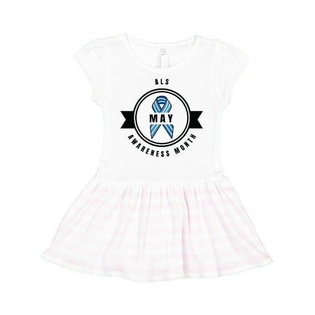 

Inktastic ALS Awareness Month May Gift Toddler Girl Dress