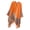 Orange, variant on Winter Fall Shawl Wrap with Flower Pattern Tassels Fringe Open Front Ponchos