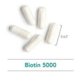 thumbnail image 5 of NutriCology Biotin 5000 - Delivers 5000 mcg Biotin - Vitamin B - Metabolism & Energy Production Support - Hair, Skin & Nail Supplement - Gluten-Free - 60 Servings - 60 Vegetarian Capsules, 5 of 7