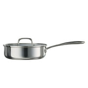 Tramontina Triverge 10 Piece Tri Ply Clad Stainless Steel Cookware Set, Induction Ready and Oven Safe