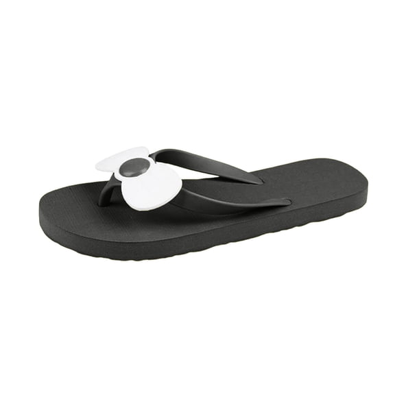 Yuanlong Womens Flip Flops Bow Decoration Thong Sandals Casual Summer Comfortable Beach Everyday Footwear