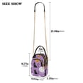 thumbnail image 2 of FORMRS Crossbody Bag for Women Quilted Travel Shoulder Cell Phone Purse with Chain Strap Handbag, Purple Halloween Pattern, 2 of 7