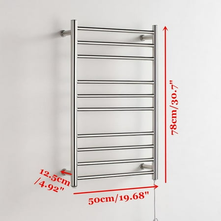 10 Bar Electric Heated Towel Warmer Rack Rail Drying Hanger Holder Bathroom Canada Bar Electric Heated Towel Warmer Rack, Towel Warming Rack