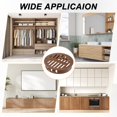 thumbnail image 6 of Uxcell 10-Pack Round Soffit Vents, 50mm/2 Inch Plastic Air Vents Grille Circular Soffit Vents Cover for Bathroom Home/ Office/Kitchen/Cabinet/Wardrobe [Brown], 6 of 6